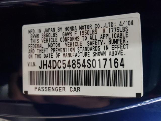 Photo 12 VIN: JH4DC54854S017164 - ACURA RSX 