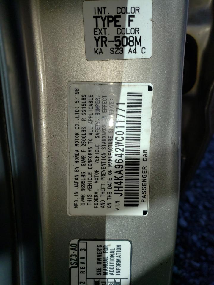 Photo 11 VIN: JH4KA9642WC011771 - ACURA RL 