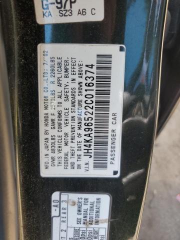 Photo 11 VIN: JH4KA96522C016374 - ACURA RL 