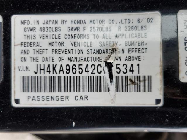 Photo 11 VIN: JH4KA96542C015341 - ACURA 3.5RL 