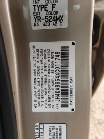 Photo 11 VIN: JH4KA9654XC011748 - ACURA RL 