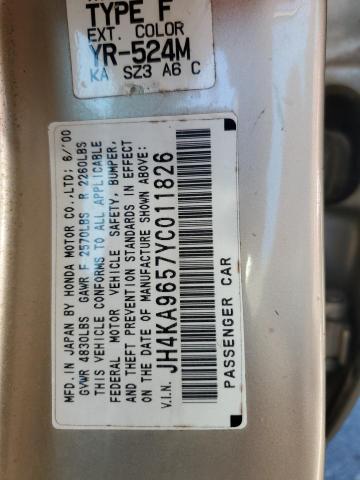 Photo 11 VIN: JH4KA9657YC011826 - ACURA RL 