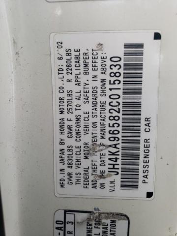 Photo 12 VIN: JH4KA96582C015830 - ACURA RL 