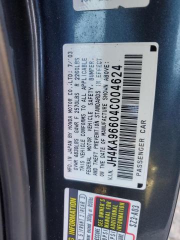 Photo 11 VIN: JH4KA96604C004624 - ACURA RL 