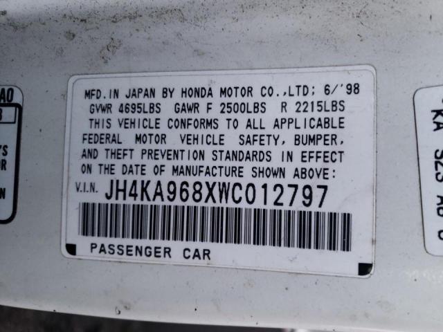 Photo 11 VIN: JH4KA968XWC012797 - ACURA 3.5RL SE 