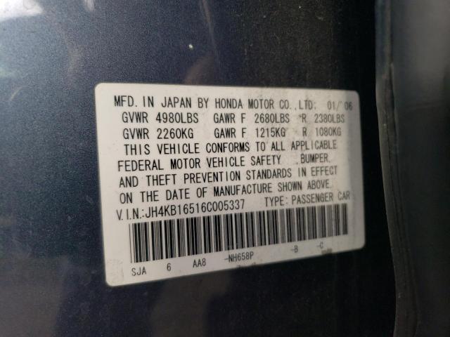 Photo 11 VIN: JH4KB16516C005337 - ACURA RL 