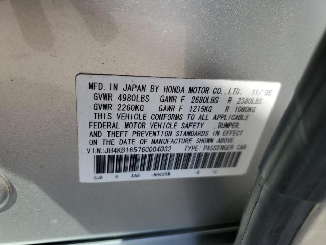 Photo 11 VIN: JH4KB16576C004032 - ACURA RL 