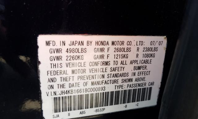 Photo 9 VIN: JH4KB16618C000893 - ACURA RL 