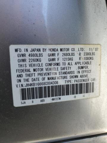 Photo 11 VIN: JH4KB16668C004308 - ACURA RL 