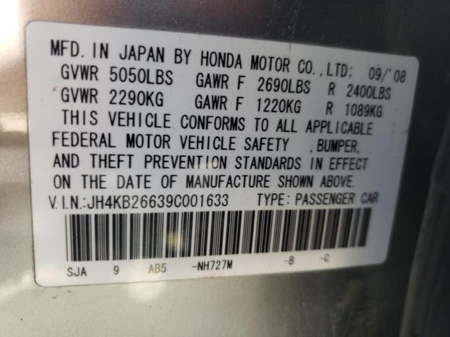 Photo 9 VIN: JH4KB26639C001633 - ACURA RL 