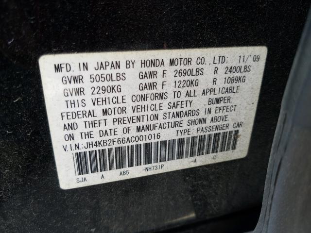 Photo 9 VIN: JH4KB2F66AC001016 - ACURA RL 