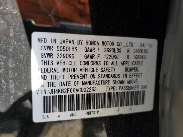 Photo 11 VIN: JH4KB2F66AC002263 - ACURA RL 