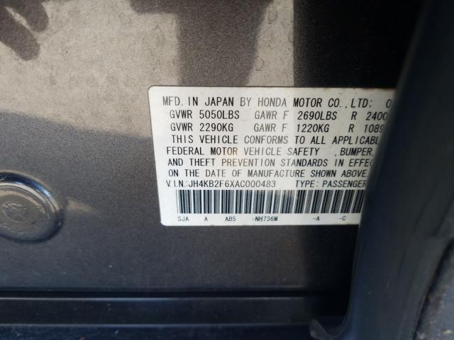 Photo 9 VIN: JH4KB2F6XAC000483 - ACURA RL 