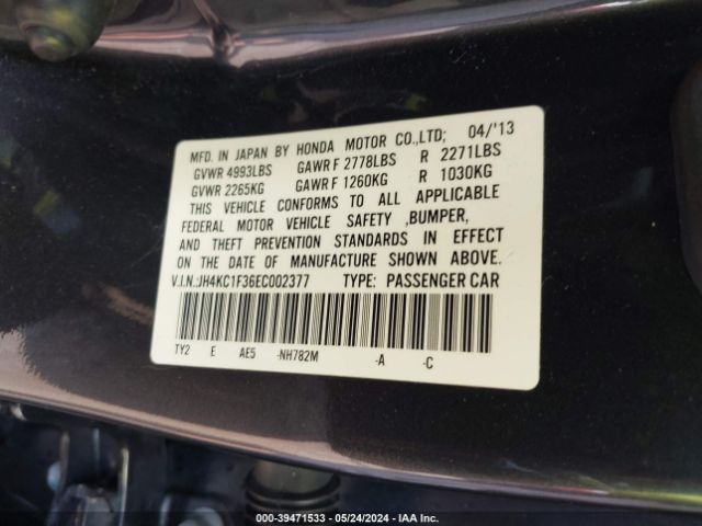 Photo 8 VIN: JH4KC1F36EC002377 - ACURA RLX 