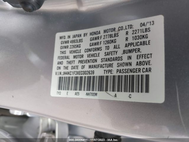 Photo 8 VIN: JH4KC1F3XEC002639 - ACURA RLX 