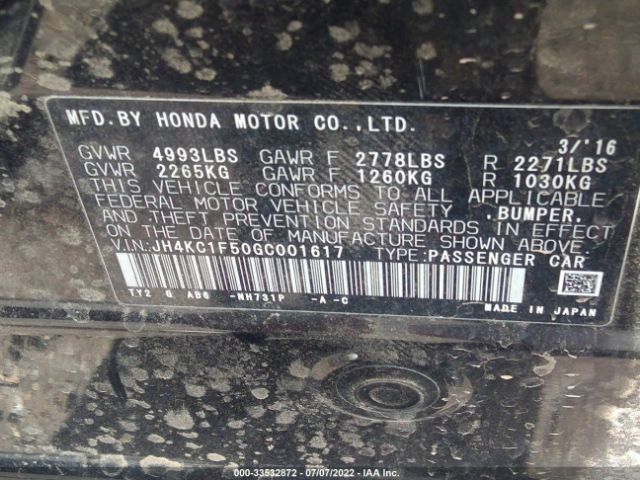 Photo 8 VIN: JH4KC1F50GC001617 - ACURA RLX 