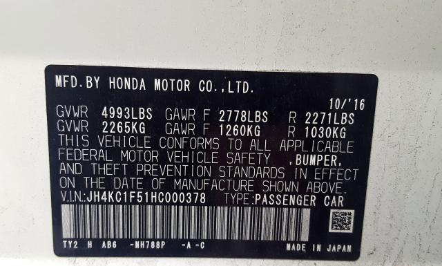 Photo 9 VIN: JH4KC1F51HC000378 - ACURA RLX 