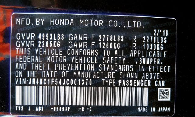 Photo 9 VIN: JH4KC1F54JC001370 - ACURA RLX 