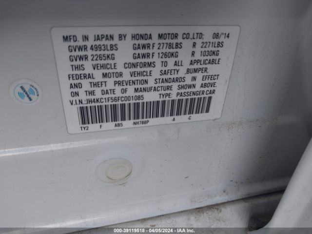 Photo 8 VIN: JH4KC1F56FC001085 - ACURA RLX 