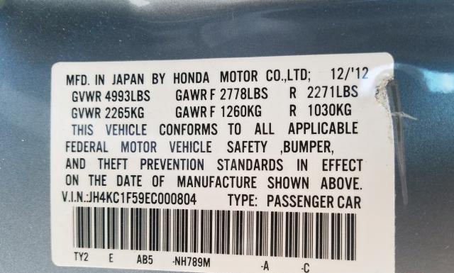 Photo 9 VIN: JH4KC1F59EC000804 - ACURA RLX 