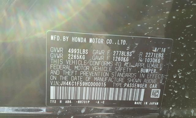 Photo 9 VIN: JH4KC1F59HC000015 - ACURA RLX 