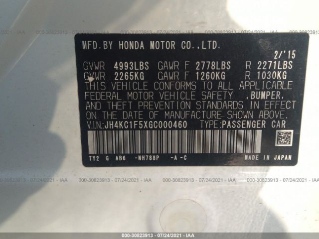 Photo 8 VIN: JH4KC1F5XGC000460 - ACURA RLX 