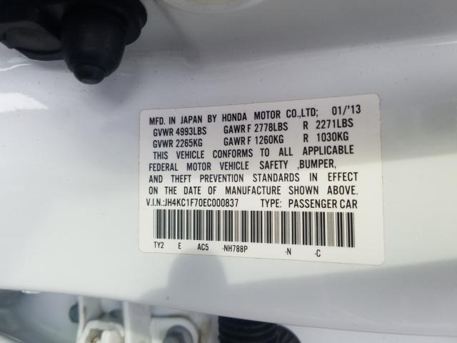 Photo 9 VIN: JH4KC1F70EC000837 - ACURA RLX TECH-A 