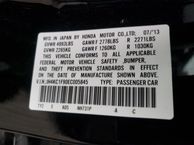 Photo 9 VIN: JH4KC1F90EC005845 - ACURA RLX ADVANC 