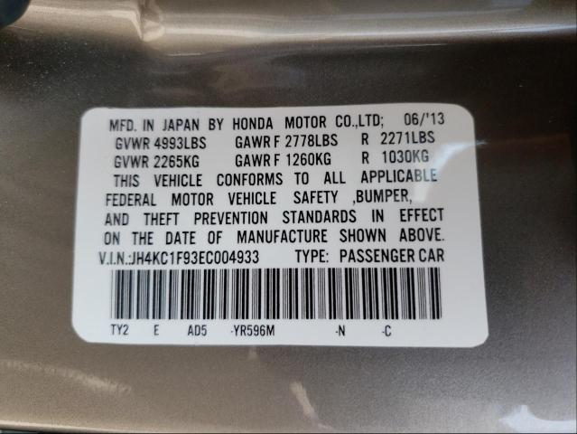 Photo 9 VIN: JH4KC1F93EC004933 - ACURA RLX ADVANC 