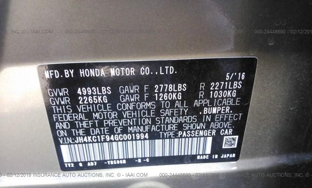 Photo 8 VIN: JH4KC1F94GC001994 - ACURA RLX 