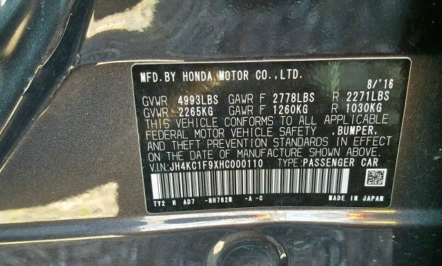 Photo 9 VIN: JH4KC1F9XHC000110 - ACURA RLX 