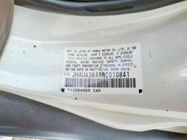 Photo 9 VIN: JH4UA3646WC010841 - ACURA 3.2TL 