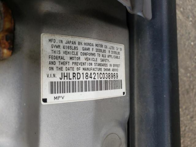 Photo 11 VIN: JHLRD18421C038969 - HONDA CRV 