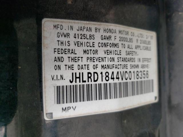 Photo 11 VIN: JHLRD1844VC018356 - HONDA CR-V LX 