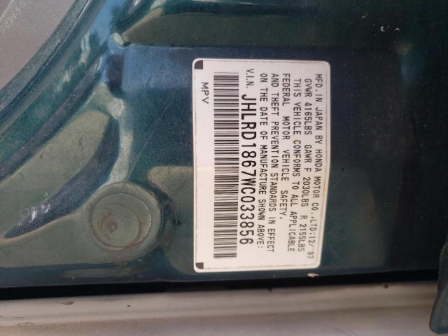 Photo 12 VIN: JHLRD1867WC033856 - HONDA CR-V EX 