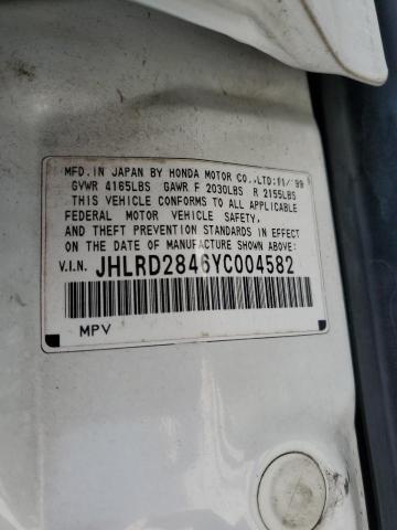 Photo 11 VIN: JHLRD2846YC004582 - HONDA CRV 