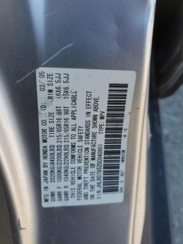 Photo 12 VIN: JHLRD78525C040951 - HONDA CR-V LX 