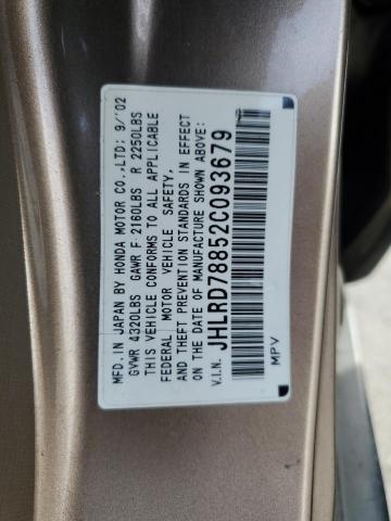 Photo 12 VIN: JHLRD78852C093679 - HONDA CR-V 