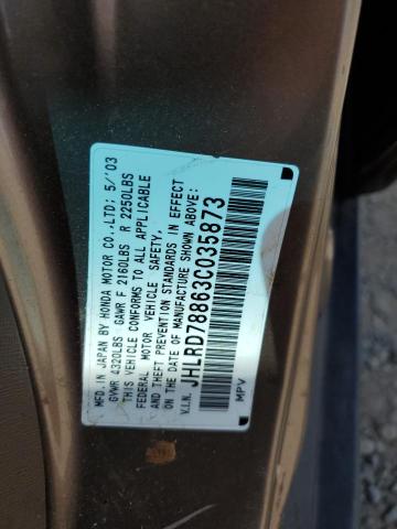 Photo 12 VIN: JHLRD78863C035873 - HONDA CRV 