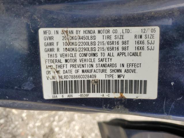 Photo 12 VIN: JHLRD78866C028409 - HONDA CRV 