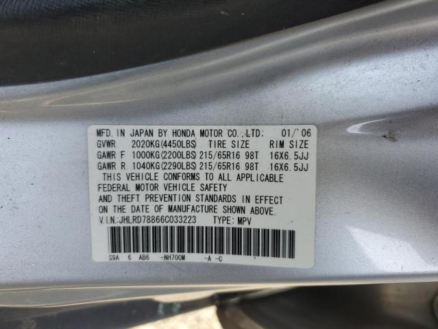 Photo 13 VIN: JHLRD78866C033223 - HONDA CRV 