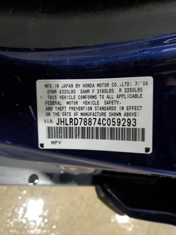 Photo 11 VIN: JHLRD78874C059293 - HONDA CRV 