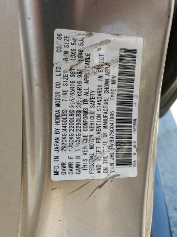 Photo 12 VIN: JHLRD78976C047995 - HONDA CRV 