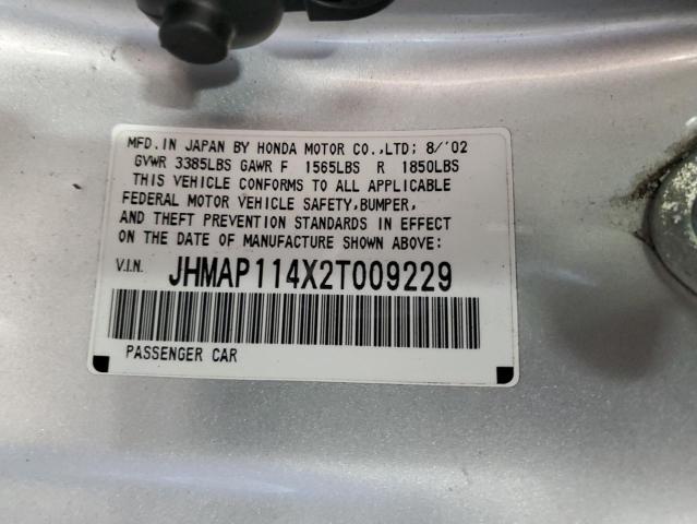 Photo 11 VIN: JHMAP114X2T009229 - HONDA S2000 