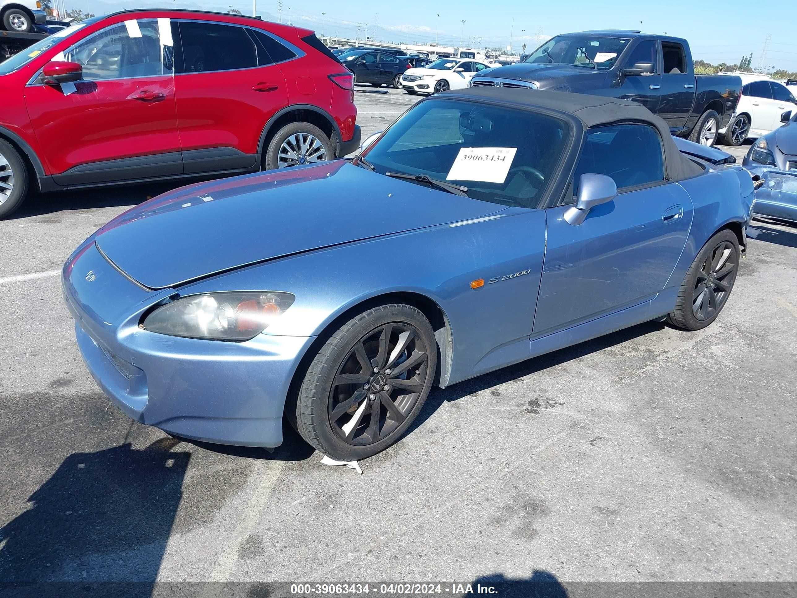 Photo 1 VIN: JHMAP21406S002744 - HONDA S2000 