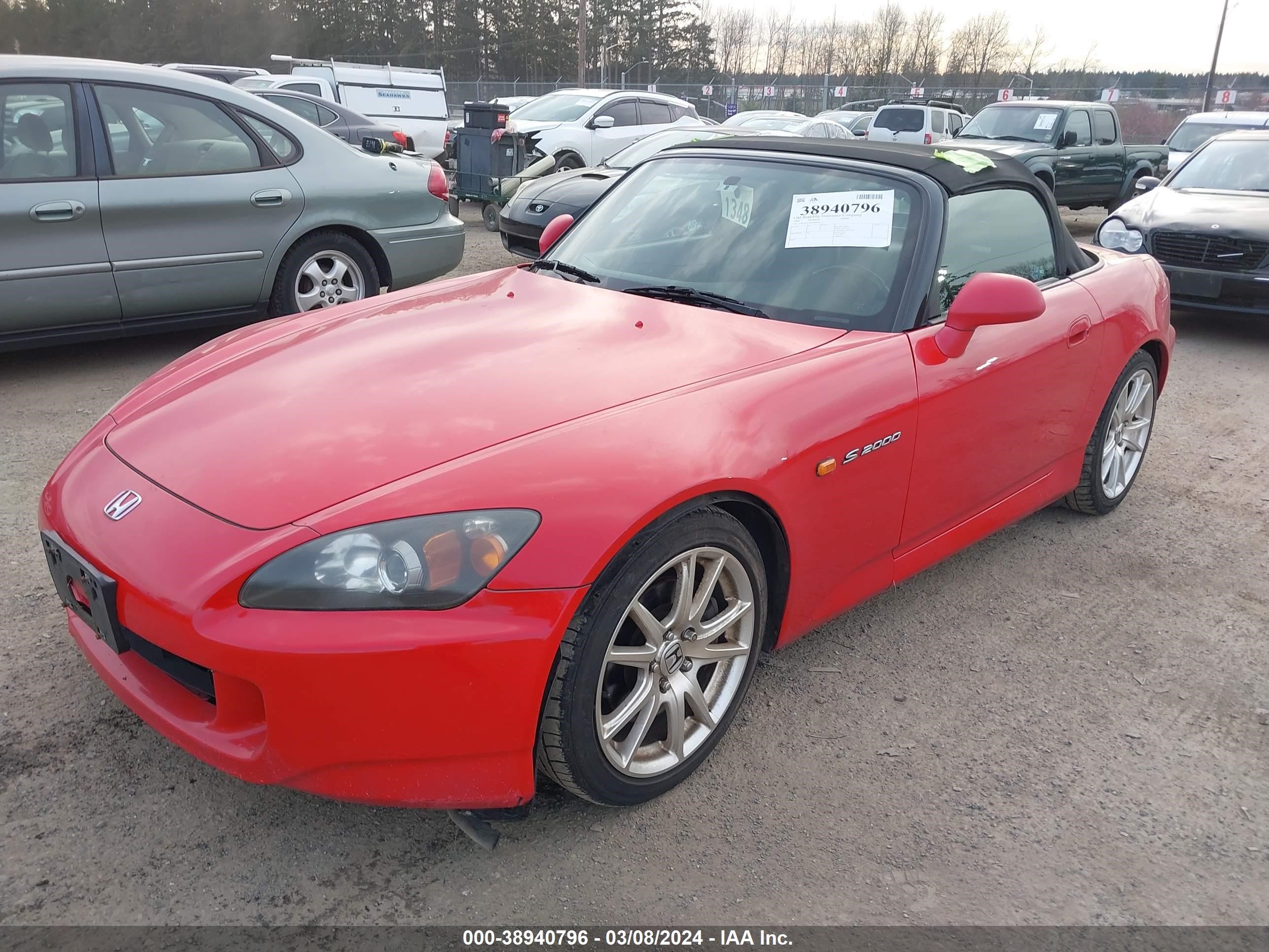 Photo 1 VIN: JHMAP214X4S000545 - HONDA S2000 