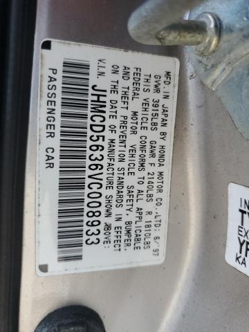 Photo 11 VIN: JHMCD5636VC008933 - HONDA ACCORD LX 