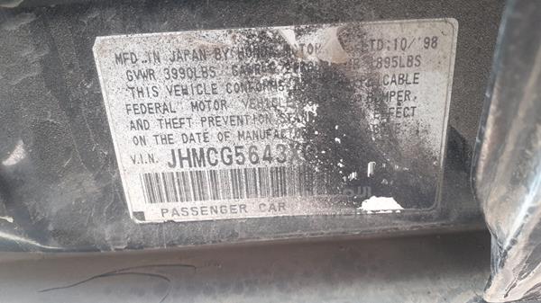 Photo 1 VIN: JHMCG5643XC017978 - HONDA ACCORD 