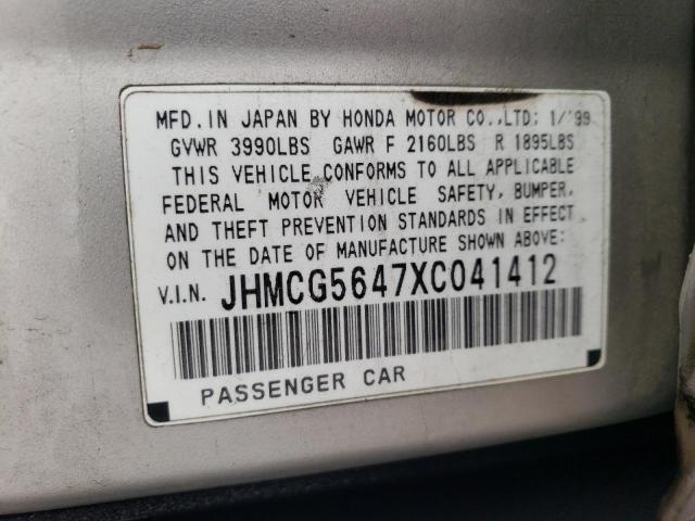 Photo 11 VIN: JHMCG5647XC041412 - HONDA ACCORD 