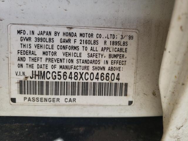 Photo 9 VIN: JHMCG5648XC046604 - HONDA ACCORD LX 